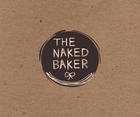Personable Bold Bakery Logo Design For THE NAKED BAKER Go Naked By