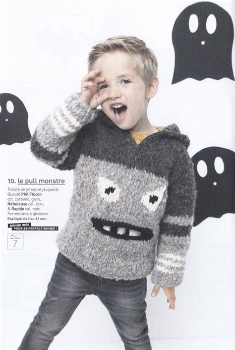 Pull Enfant Jacquard Phil Domino Phil Harmony Et Partner 6 Roses Et