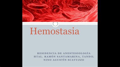 Clase de Hemostasia parte 1 Evaluación de la Hemostasia YouTube