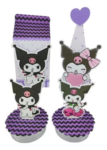 Kit P Cx Cone Milk Apliques Personalizado Kuromi Lil S