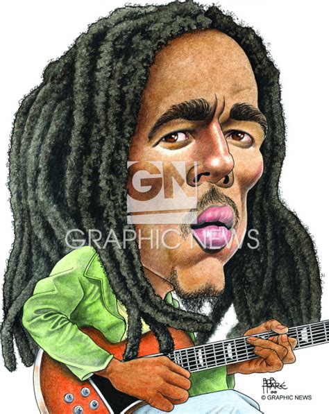 People Bob Marley Caricature Infographic