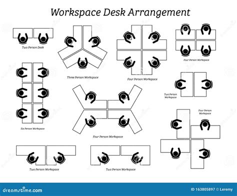 Office Seating Arrangement Stock Illustrations – 36 Office Seating ...