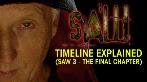 SAW SERIES Timeline Explained Pt.2 (Saw 3 - The Final Chapter) | Saw ...