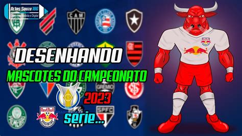 Desenhando Mascote Do Red Bull Bragantino Photoshop Youtube