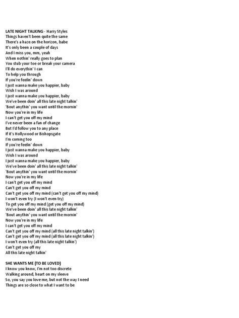 Letra De Canciones Ingles Lyrics Trainig Pdf