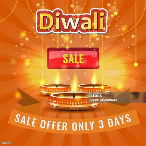 Vector Diwali Festival Sale Poster Atau Flyer Atau Iklan Layout