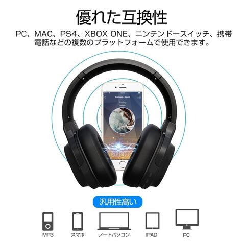 ワイヤレスヘッドフォン Bluetooth50ヘッドホン ゲーミングヘッドセット 重低音 高音質 折りたたみ式 音漏れ防止 充電式 無線