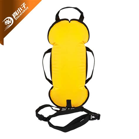 Nylon PVC Swim Safety Buoy Floating Inflatable Tow Buoy Dry Bag China