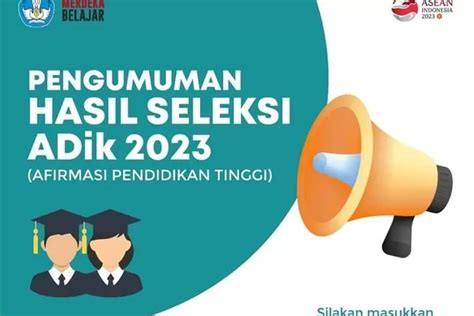 Kabar Gembira Hasil Seleksi Afirmasi Pendidikan Tinggi Adik