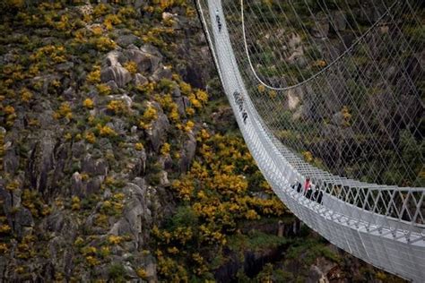 Arouca 516 World S Longest Pedestrian Bridge Opens In Portugal BBC