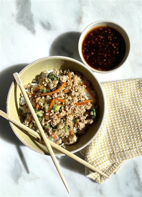 Teriyaki Turkey And Vegetable Rice Bowls Three Hungry Boys