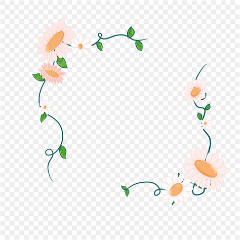 Beautiful Flower Border Png Picture Summer Beautiful Fresh Flower