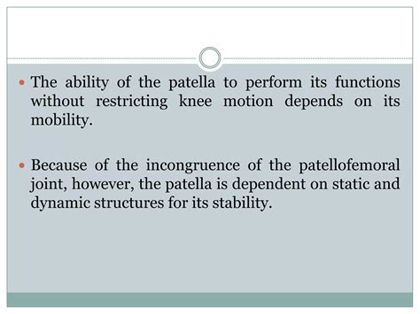 Biomechanics of knee complex 8 patellofemoral joint | PPTX