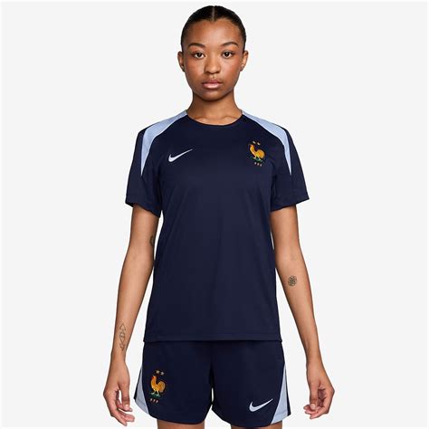 Camiseta Nike Francia 2024 Dri FIT Strike MC Para Mujer Azul Oscuro