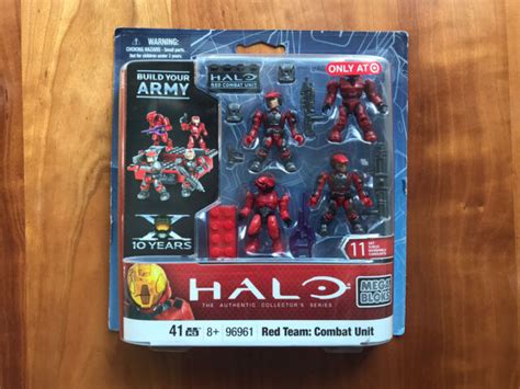 2011 Mega Bloks Halo Authentic Collector’s Series 96961 Red Team Combat Unit 34 For Sale Online