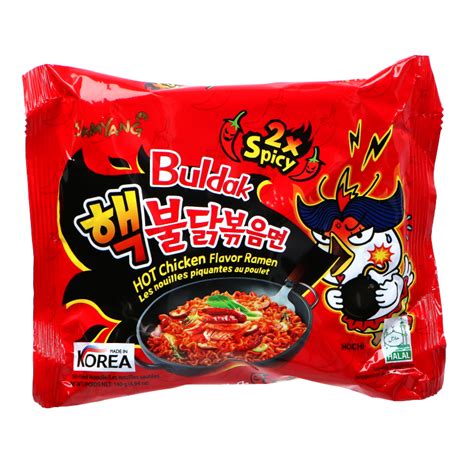 Samyang Buldak Ramen Extreme Hot Chicken 2x Spicy Bag Beagley