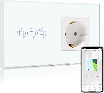 Bseed Normaal Stopcontact Met Slimme Rolluikschakelaar Wit Wifi Touch