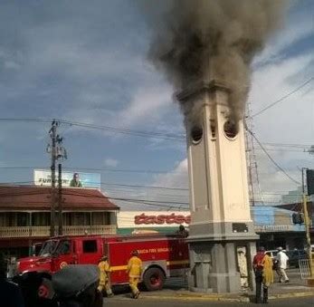 Grange concerned by fire at Half Way Tree clock tower - Vision Newspaper