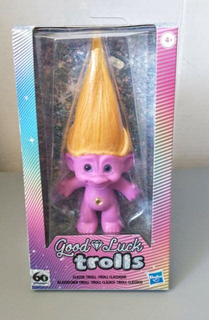 Good Luck Trolls Orange Hair Pink Body Doll 60th Anniversary 2019