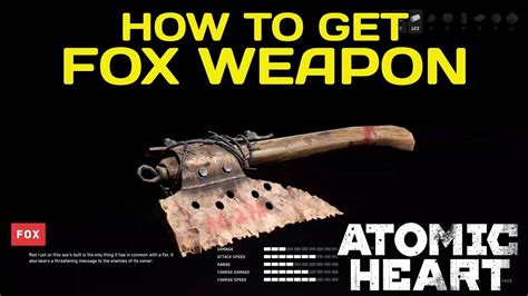 How To Get Fox Atomic Heart Fox Weapon Atomic Heart How To Get Fox