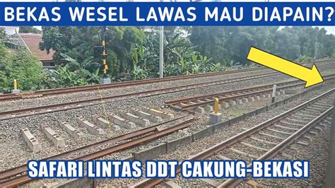 Jalur Double Double Track Cakung Bekasi Ditambah Batu Balast Cek