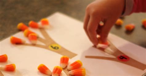 candy corn counting  math reading confetti