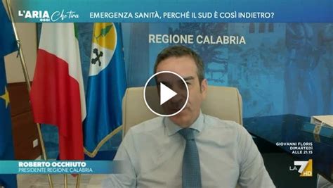 Emergenza sanità in Calabria Roberto Occhiuto Alla posa dell