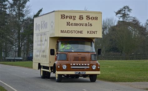 Kgp783k Leyland Fg Luton Box Lorry Bray And Son Removals Vintage