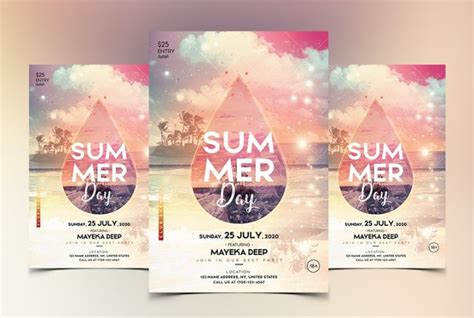 The Summer Party Psd Free Flyer Template Psdflyer