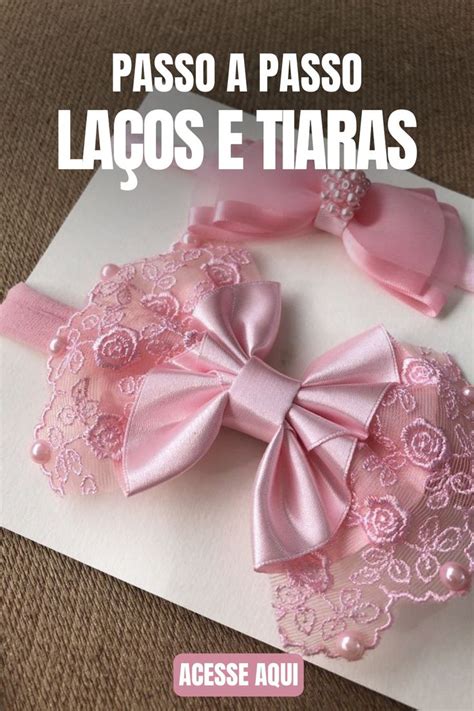 Descubra como fazer os mais lindos laços e tiaras Diy hair bows Hair