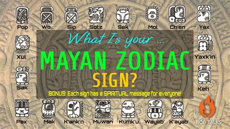 Discover Your Mayan Zodiac Sign All Signs And Spiritual Messages Included Zodiac