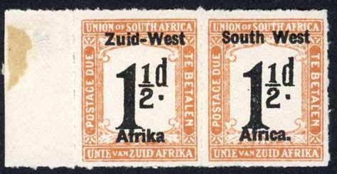 South West Africa Postage Due 1923 SG D8b 1 1 2d NO STOP After Afrika