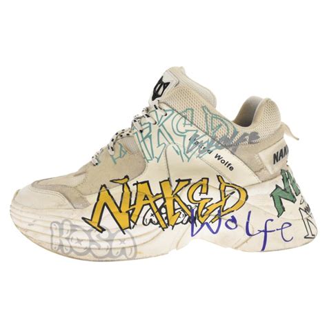 NAKED WOLFE ネイキッドウルフ TITAN GRAFFITI SNEAKER タイタン グラフィティ ダットスニーカー ローカット