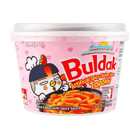 Samyang Buldak Korean Carbonara Flavor Instant Topokki Asian Needs