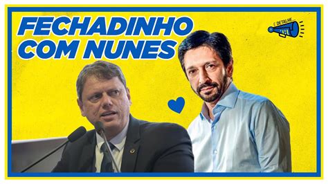 TARCÍSIO DECLARA APOIO A RICARDO NUNES E Detalhe Arthur do Val