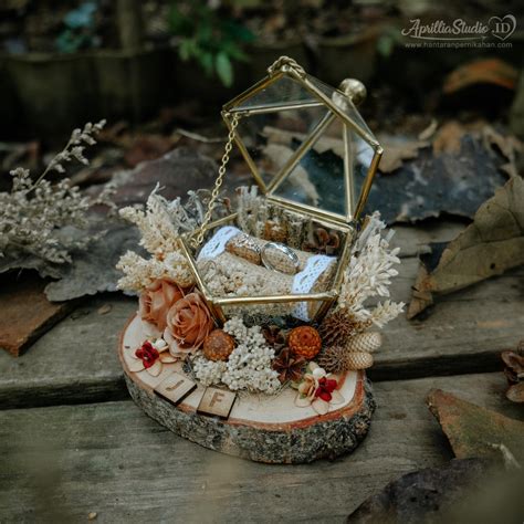 Jual RING BOX KOTAK CINCIN LAMARAN PENTA MINI RUSTIC NEW Shopee