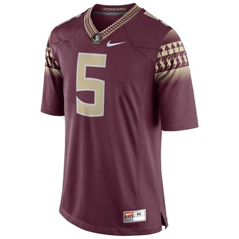 Mens Florida State Seminoles Nike Garnet No. 5 Limited Football Jersey ...