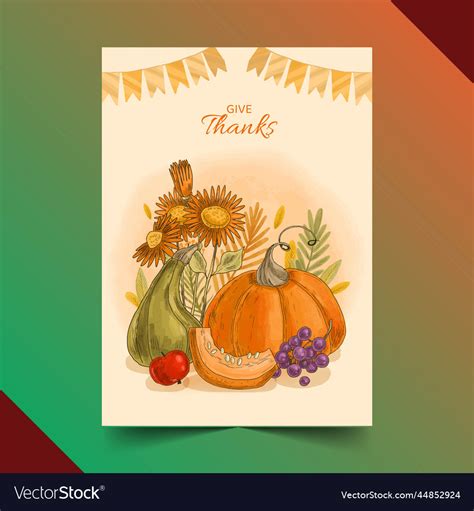 Hand drawn thanksgiving cards collection design Vector Image