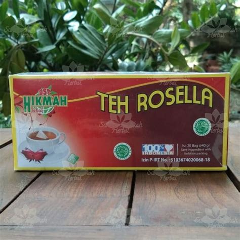 Jual Teh Celup Bunga Rosella Rosela Hikmah Herbal Asli Original Obat