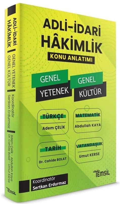 Adli Dari Hakimlik Genel Yetenek Genel K Lt R Konu Anlat M Adem Eli