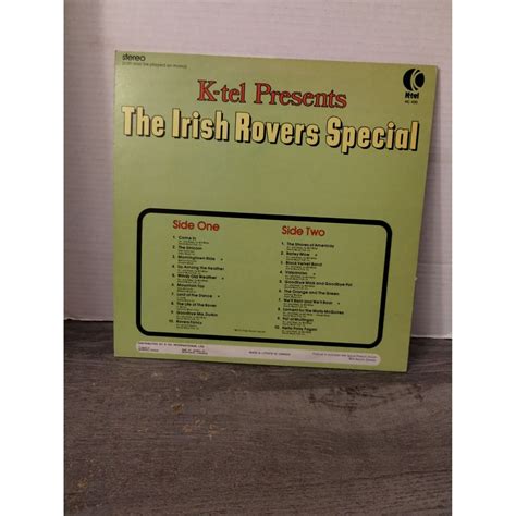 K Tel Irish Rovers Greatest Hits Lp Record Original 1972 Nc 420 Ebay