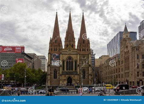 St Paul`s Cathedral Melbourne Australia Editorial Stock Image Image