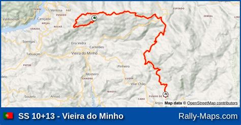 Ss Vieira Do Minho Stage Map Rally De Portugal Wrc