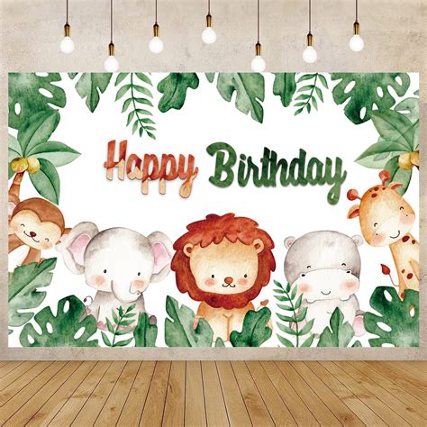 Buy INSOLKIDON Happy Birthday Party Backdrop Banner Fabric Cartoon