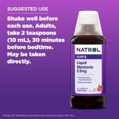 Natrol Sleep Melatonin Berry Liquid Mg Fl Oz Kroger