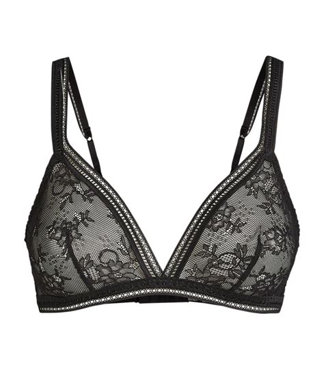 Womens Maison Lejaby Black Soft Cup Triangle Lace Bra Harrods