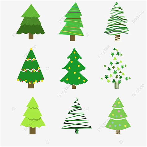 Green Christmas Tree Hd Transparent Christmas Tree Green Cartoon Style