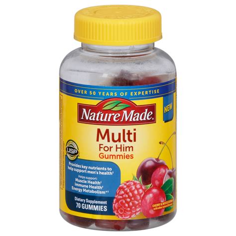 Save On Nature Made Multi For Him Dietary Supplement Gummies Cherry