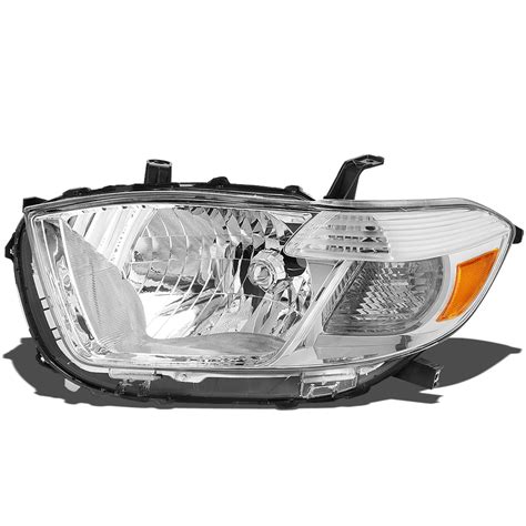 Dna Motoring Oem Hl 0061 L For 2008 To 2010 Toyota Highlander 1pc Factory Style Headlight Lamp