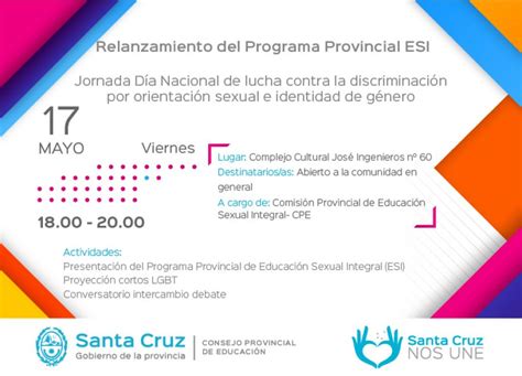 Presentaran El Programa Provincial De Educación Sexual Integral En El